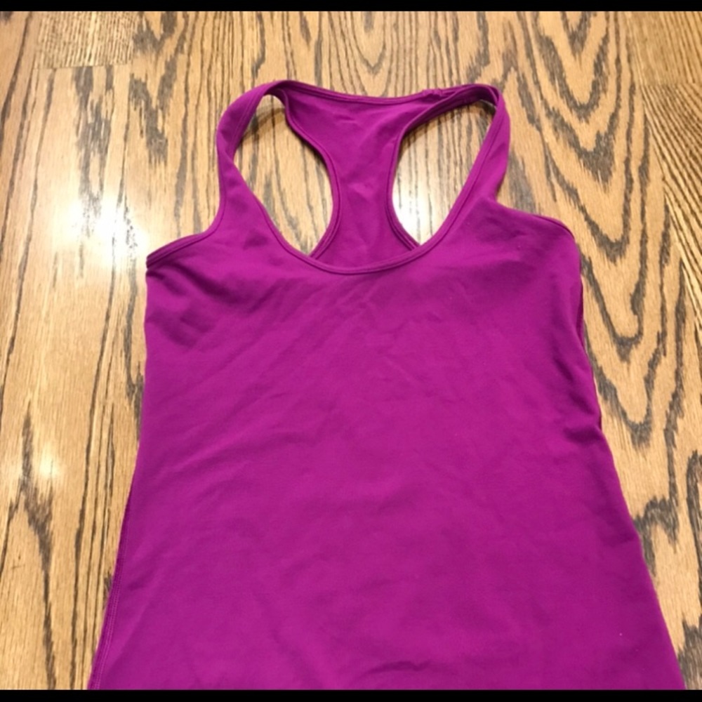 Lululemon cool racerback tank top magenta size 4